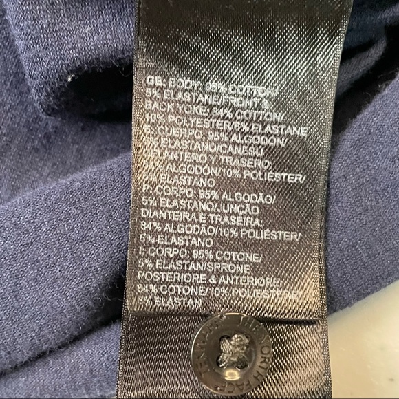 The North Face Mens Medium Size Blue DriFit Polo Shirt Top - Picture 5 of 5